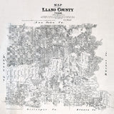 1879 Farm Line Map of Llano County Texas