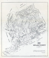 1879 Farm Line Map of Milam County Texas