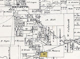 1870 Map of Wise County Texas