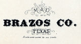 1879 Map of Brazos County Texas