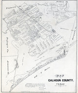 1879 Map of Calhoun County Texas