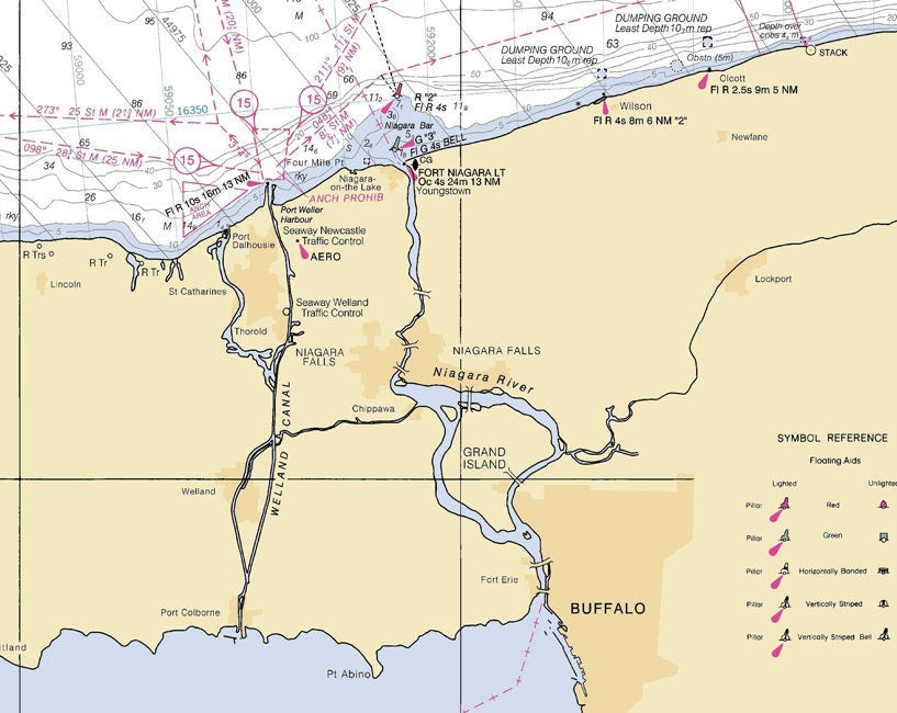 2005 Nautical Map of Lake Ontario