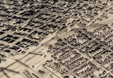 1881 Panoramic Map of Denver Colorado