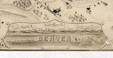 1881 Panoramic Map of Denver Colorado
