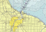 1975 Nautical Map of Saginaw Bay Lake Huron