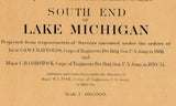 1905 Nautical Map South End of Lake Michigan