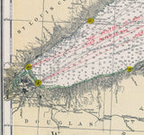 1932 Nautical Map of Lake Superior