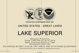 2016 Nautical Map of Lake Superior