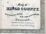 1872 Map of Kings County New York