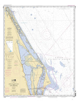 2011 Nautical Map of Ponce de Leon Inlet to Cape Canaveral Florida