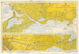 1967 Map of Grand Island Pass to New Orleans