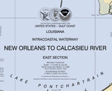 2012 Map of New Orleans Intracoastal Waterway