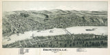 1902 Aerial Map of Brownsville Pennsylvania