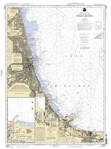 2006 Nautical Map of Chicago Lake Front Lake Michigan