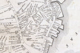 1845 Map of Exeter Village New Hampshire