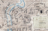 1853 Map of Lebanon Grafton County New Hampshire