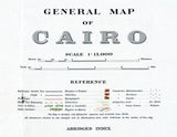 1920 Map of Cairo Egypt