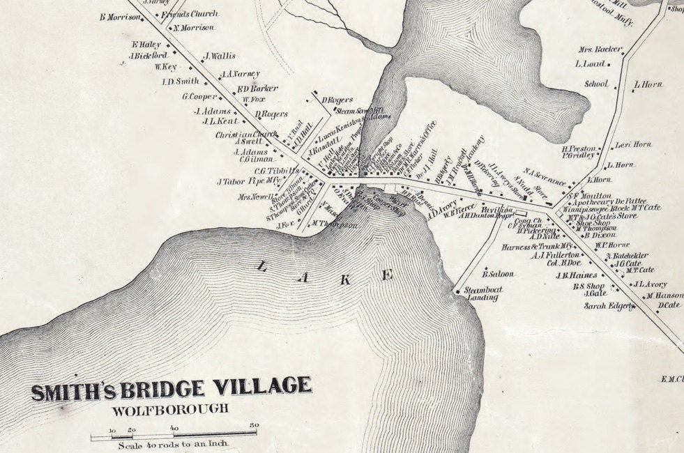 1861 Map of Carroll County New Hampshire